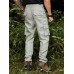 Men Solid Color Utility Multi Pocket Buttons Ankle Length Casual Pants